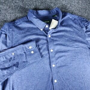 NWOT Orvis Button-Down Long Sleeve Shirt Men's Size XL Blue Casual Preppy